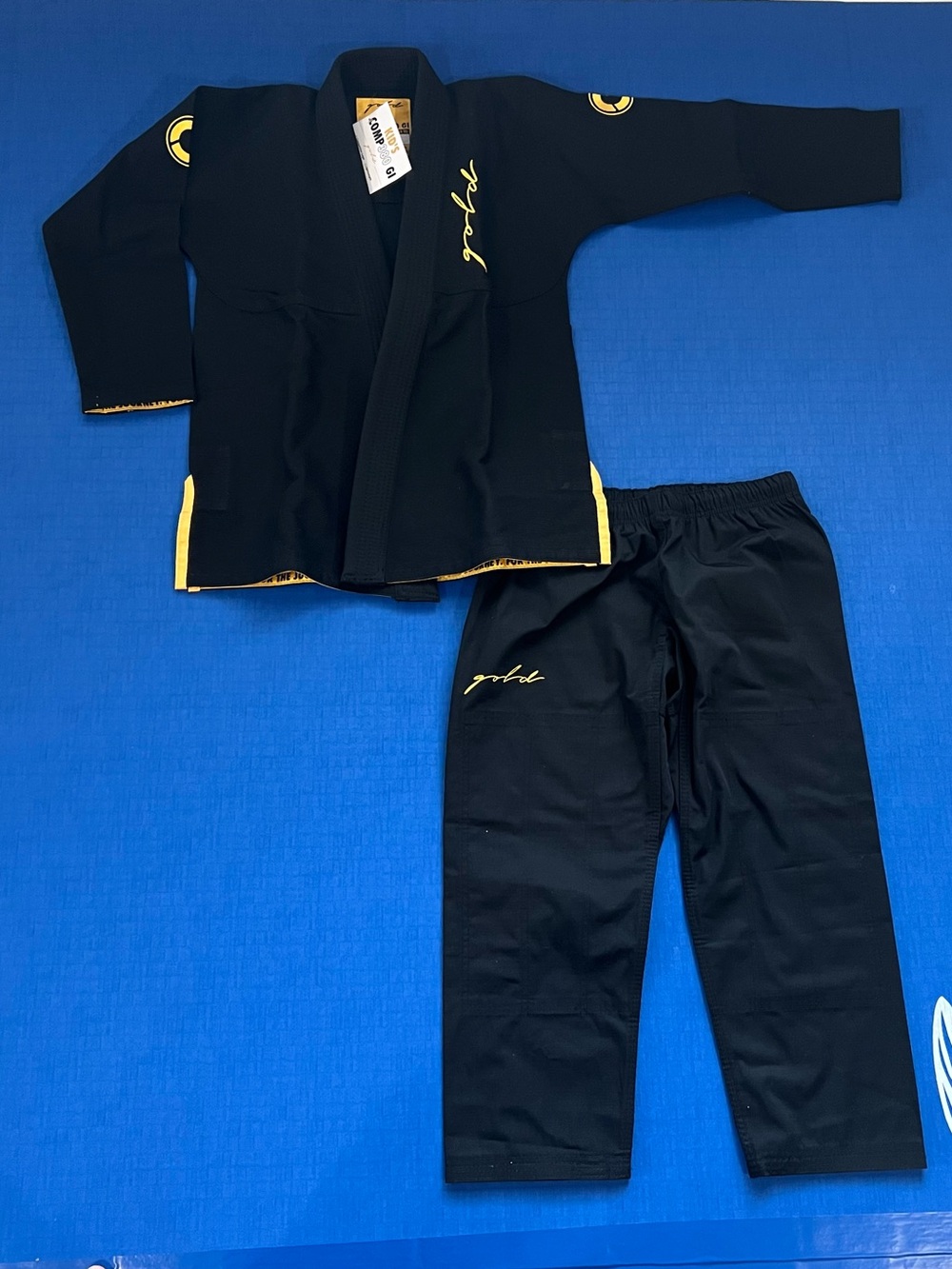 Kids Black & Gold Martial Arts BJJ  Set by GOLd Bjj